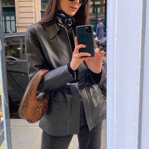 Coperni Stylish Python Print Egg Mini Bag